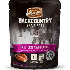 Clearance Merrick Backcountry Grain Free Real Turkey Cuts Cat Food Pouch