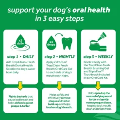 Discount TropiClean Fresh Breath Clean Teeth Gel - Peanut Butter for Dog